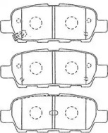 Тормозные колодки AISIN для NISSAN CUBE (Z12) 1.5 dCi